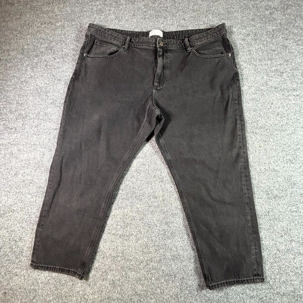Asos Jeans Men's 44x30 Black Cotton Denim Straight Classic Fit Workwear Outdoor